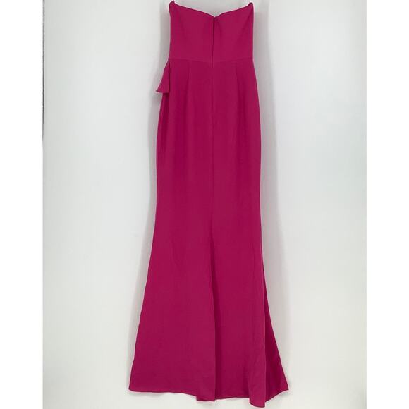 NEW! Dress the Population Size X-Small Kai Fuchsia Gown XS Prom Formal G17-10 - Picture 3 of 8